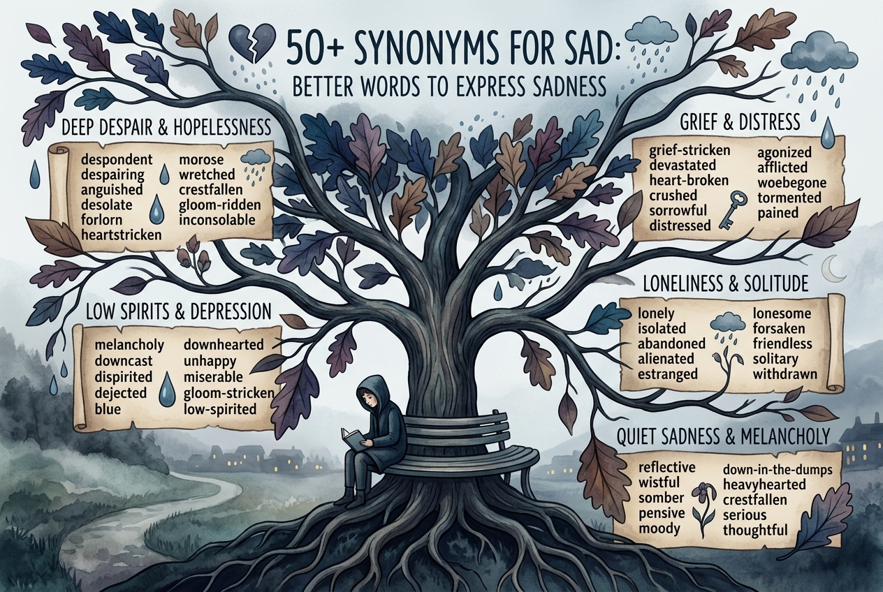 synonyms for sad