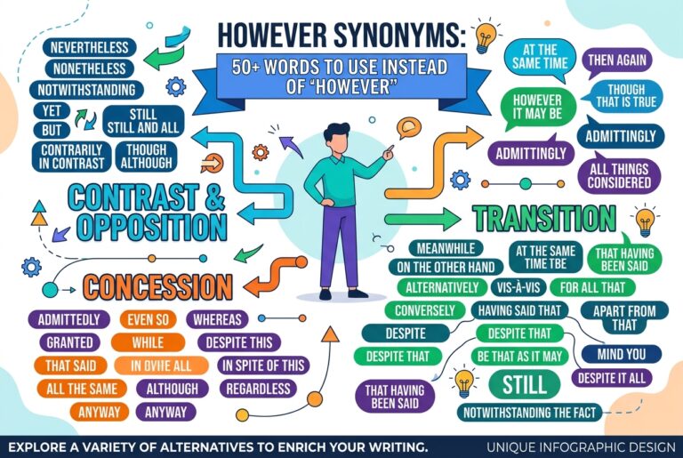 however synonyms