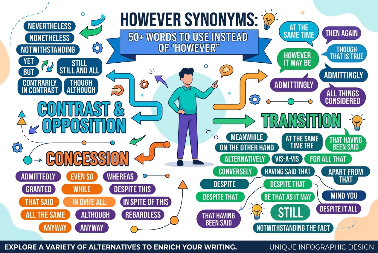 however synonyms