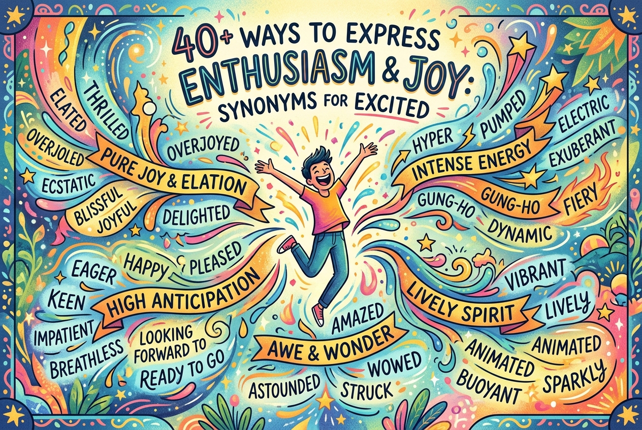 synonyms for excited
