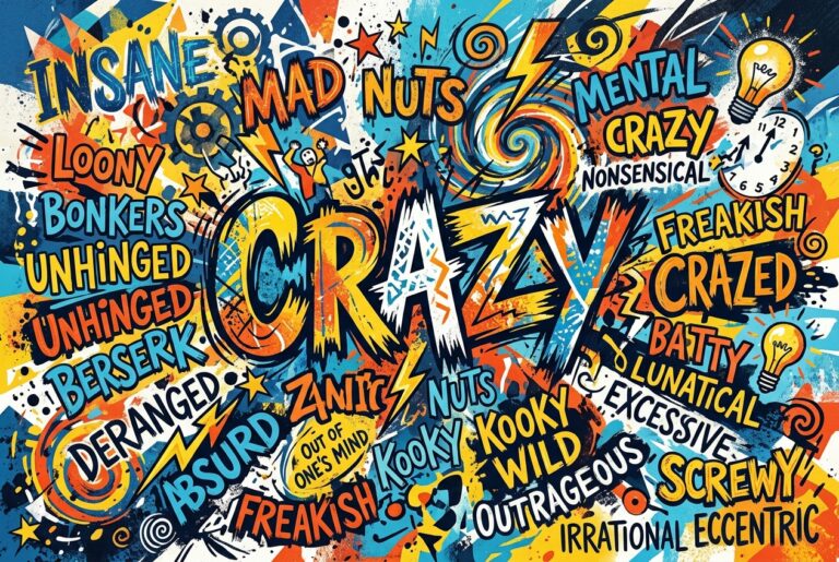 synonyms for crazy