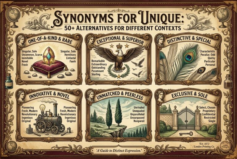 Synonyms for Unique
